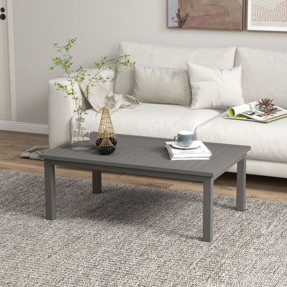 Tafel – Salontafel – Bijzettafel – Vouwtafel – Buitentafel – Aluminium – Weerbestendig – 100x60x37 cm – Bruin