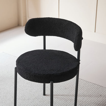 Eetkamerstoelen – Stoelen – Kuipstoelen – Bistrostoelen – Keukenstoelen – Velvet Bekleding – Zwart Metalen Onderstel