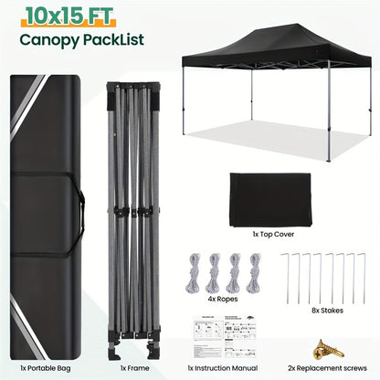 Pop-up Partytent – Vouwtent – Tuin Tent – Evenemententent – 3 X 4,5 Meter – Snelle Opbouw – Klittenbandsluiting