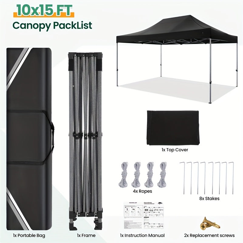 Pop-up Partytent – Vouwtent – Tuin Tent – Evenemententent – 3 X 4,5 Meter – Snelle Opbouw – Klittenbandsluiting