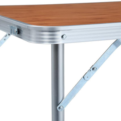 Campingtafel – Inklapbare Tafel – Picknicktafel – Kampeertafel – Lichtgewicht Aluminium – Verstelbare Hoogte – Draagvermogen 50 Kg