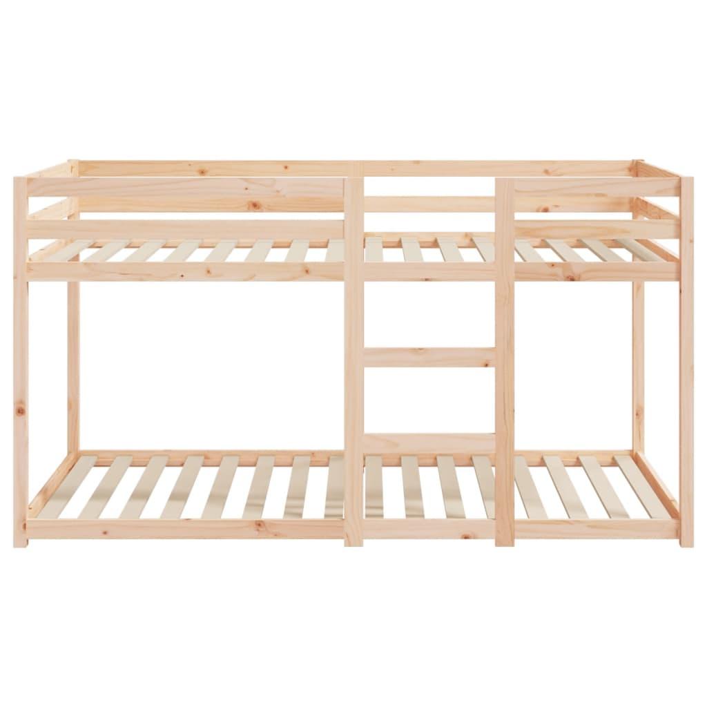 Stapelbed Zonder Matras – Halfhoogslaper – Kinderbed – Bedbank – Bunkbed – Massief Grenen Hout – Geschikt Voor Matras 90x200 cm