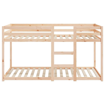 Stapelbed Zonder Matras – Halfhoogslaper – Kinderbed – Bedbank – Bunkbed – Massief Grenen Hout – Geschikt Voor Matras 90x200 cm