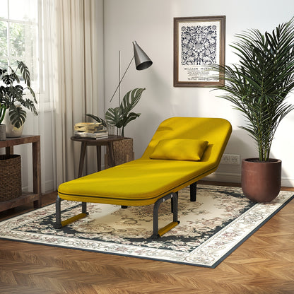 Slaapstoel – Slaapbank – Loungestoel – Bedstoel – Relaxstoel – Verstelbare Hoofdsteun – Lichtgewicht 11 kg – Max. Belastbaar 135 kg – Khaki