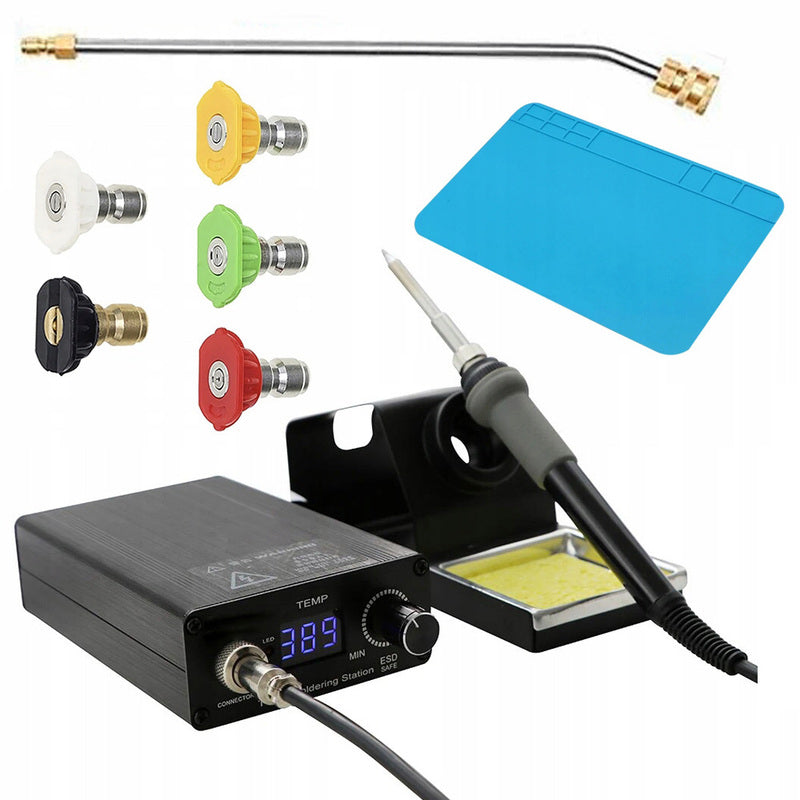 Soldeerstation – Soldeerbout – Lötkolben – Soldeerset – Elektronica Reparatie – OLED-Display – Snel Opwarmen Tot 350°C