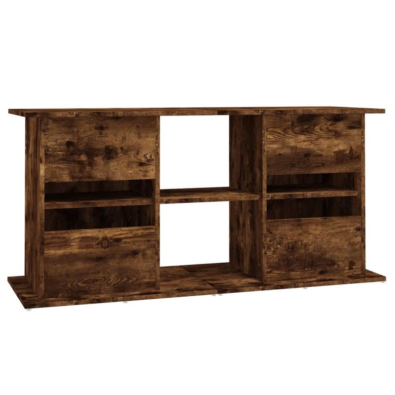 Aquariumstandaard – Visbakstandaard – Aquariummeubel – Aquariumtafel – Aquarium Onderstel – Heavy-Duty Geperst Hout – Ruime Afmeting 121x41x58 cm – Stabiel Rookeiken Design