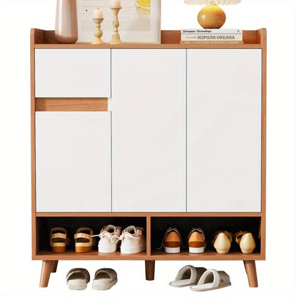 Dressoir Schoenenkast – Schoenopbergkast – Opbergkast – Kast Met Planken – Minimalistisch Design – 99x90x35 Cm – Verstelbare Planken