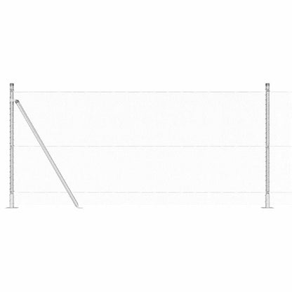 Solid Fence with Silvery post 0.8 x 25m PVC-coated steel, Privacy Fence, Modern Fencing, Sleek Metal Fence, Metal Fence Panel, Landscape Designers, Homeowners
