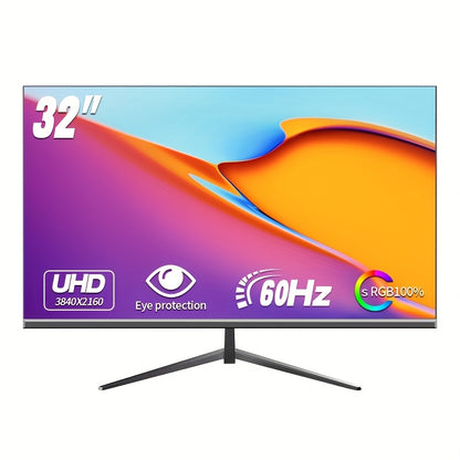 32-inch 4K Monitor – UHD Computerscherm – Frameloos Scherm – IPS Scherm – VESA Monitor – 60Hz Verversingssnelheid – Direct Facing Design