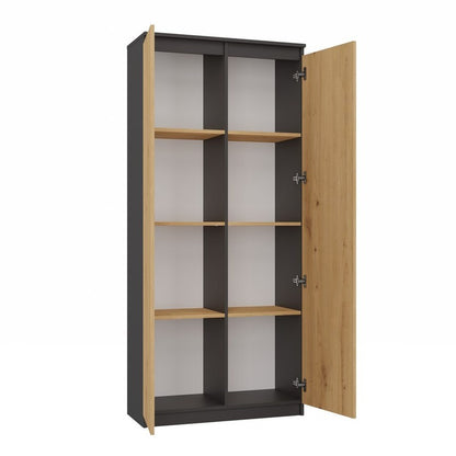 Wandplank – Boekenplank – Wandrek – Zwevende Plank – Opbergkast – 8 Ruime Schappen – Kras- en Vochtbestendig Laminaat