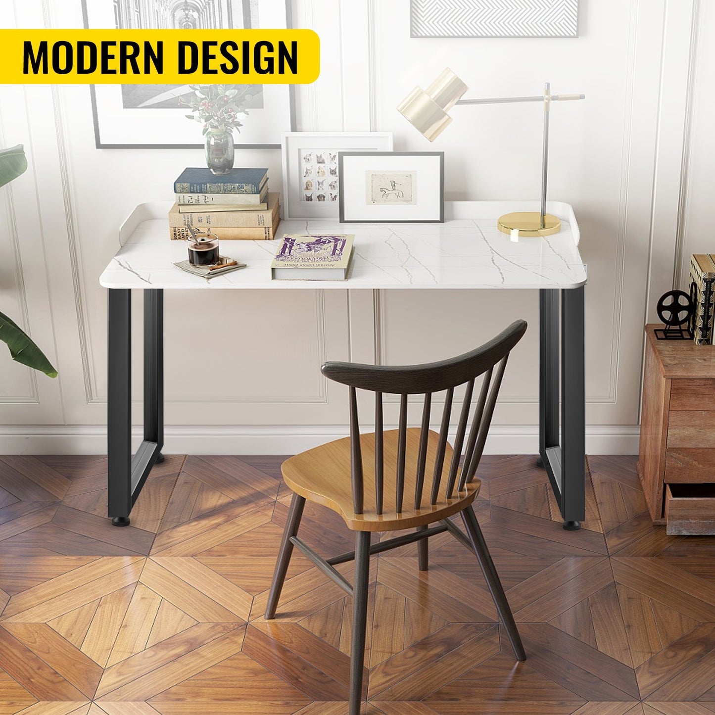 VEVOR 2PCS Metal Table Legs Industrial Coffee Table and Dining Table Legs with Max Load 1000 kg Square Legs for Home Living Room
