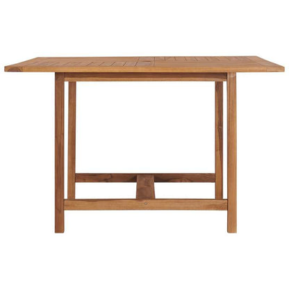 Moderne Tuin-Eettafel – Tuinmeubel – Buiten Tafel – Terrastafel – Houten Eettafel – Massief Teakhout – Weerbestendig – 110x110x75 cm