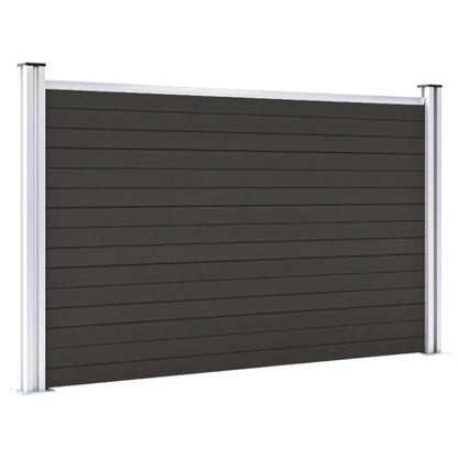 Schuttingpaneel – Tuinscherm – Hekpaneel – Tuinafscheiding – Privacy Scherm – WPC Materiaal – 180x105 cm Zwart – Weerbestendig & Onderhoudsvriendelijk