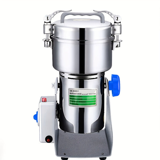 Korenmolen – Koffiemolen – Kruidenmolen – Meelmolen – Roestvrij Staal – 1400W Motor – 800 Gram Inhoud