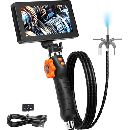 Endoscoop – Inspectiecamera – Borescoop – Controlecamera – Buiskijker – 180° Draaibare Lens – 5 Inch 1080p IPS Scherm