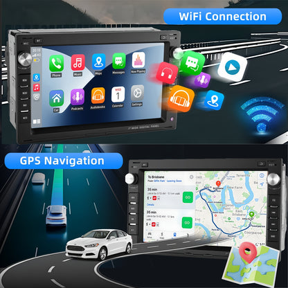 Autoradio – Car Stereo – Auto Muziekspeler – Multimedia Systeem – 7 Inch HD Touchscreen – Android 14 OS – 2 GB RAM 64 GB Opslag