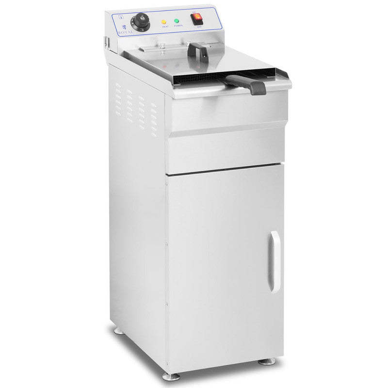 Vrijstaande Elektrische Friteuse – Diepvriezer – Snelfriteuse – Snacks Friteuse – Horeca Friteuse – 10 Liter Capaciteit – 400V Elektrisch