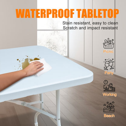 Campingtafel – Klaptafel – Vouwtafel – Kampeertafel – Plooitafel – 180 cm – Stevig ijzer – Draagvermogen 135 kg