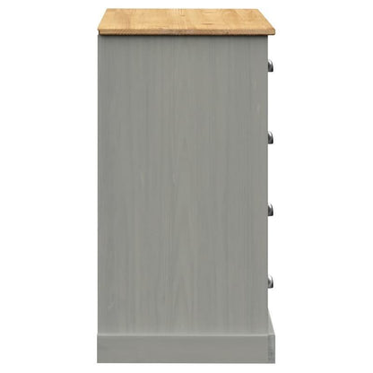 Sideboard – Dressoir – Kast – Opbergmeubel – Buffetkast – Grijs – Massief Grenenhout – 113x40x75 cm – Veelzijdige Opbergruimte – Duurzaam Design