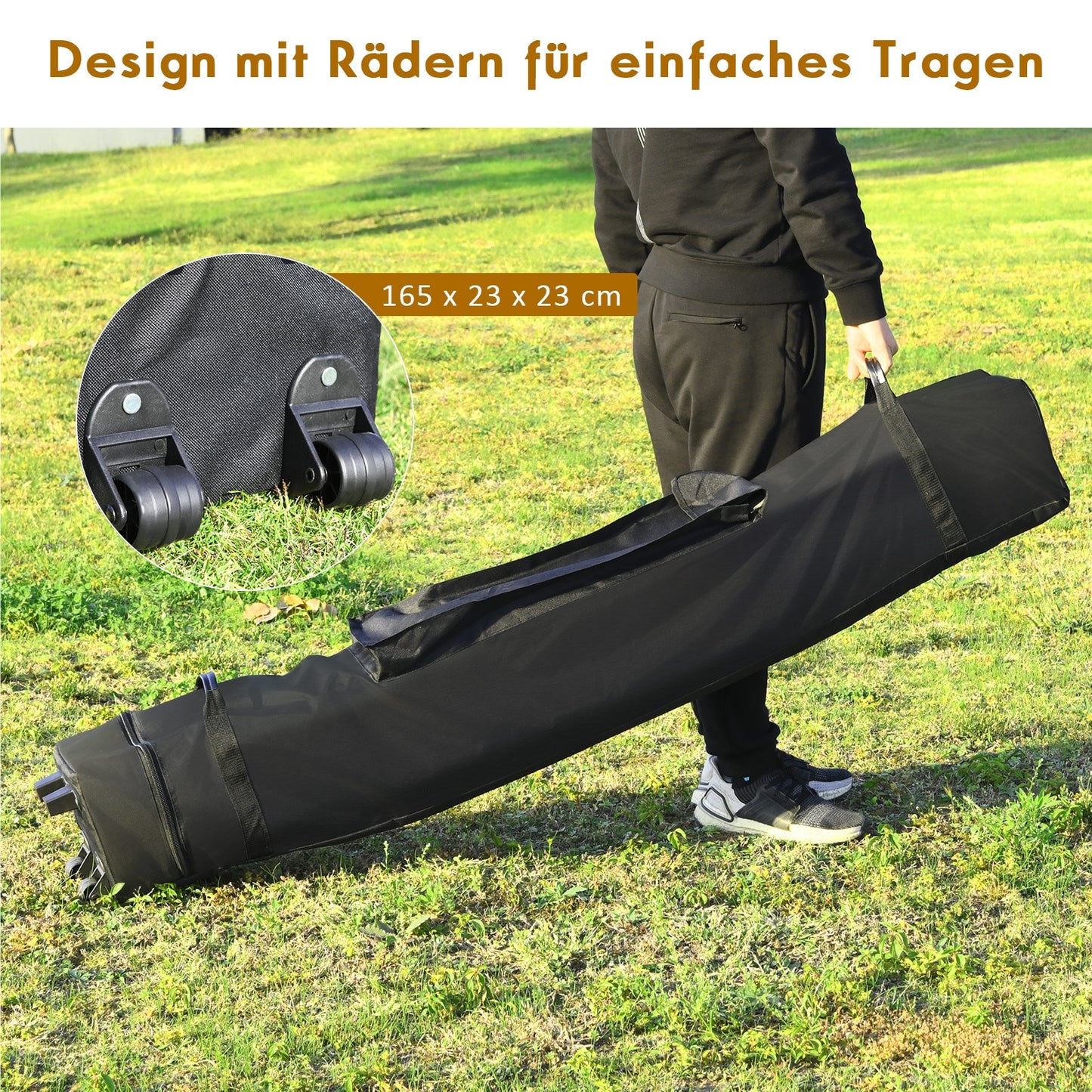 Partytent – Paviljoen – Tuintent – Feesttent – Opvouwbare Tent – 3x3 m – Waterdicht – UV Bescherming 50+ – Stevig Frame – Winterbestendig – Wit