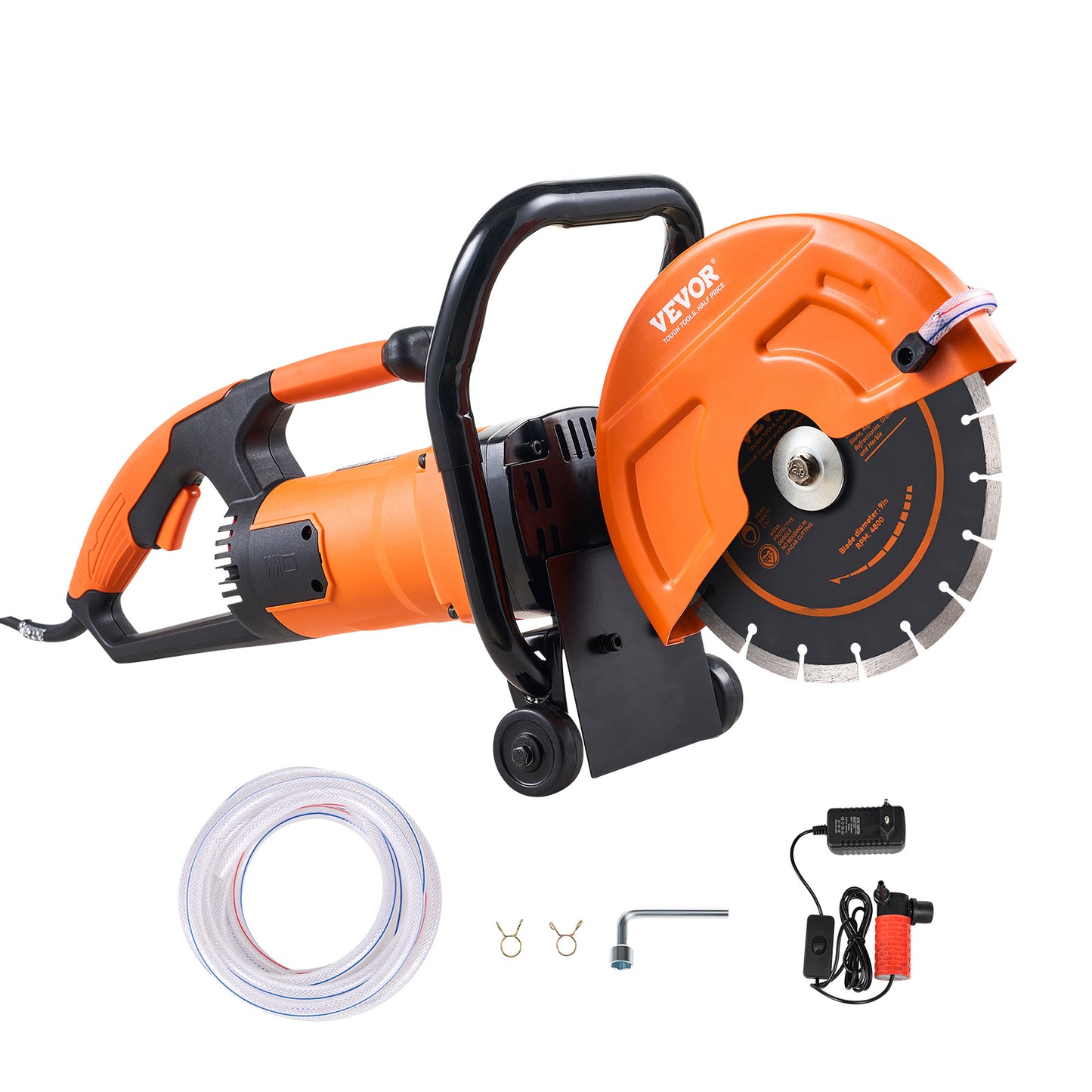 Betonsnijder – Freesmachine – Cirkelzaag – Betonzaag – Natte Zaag – 4800 Watt Motor – Max Zaagdiepte 89 mm