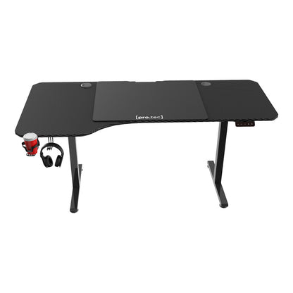 Verstelbaar Bureau – Zit-Sta Bureau – Elektrisch Bureau – Ergonomisch Bureau – Wit 140x60 cm – Traploos Verstelbaar 72-117 cm – Geheugenfunctie