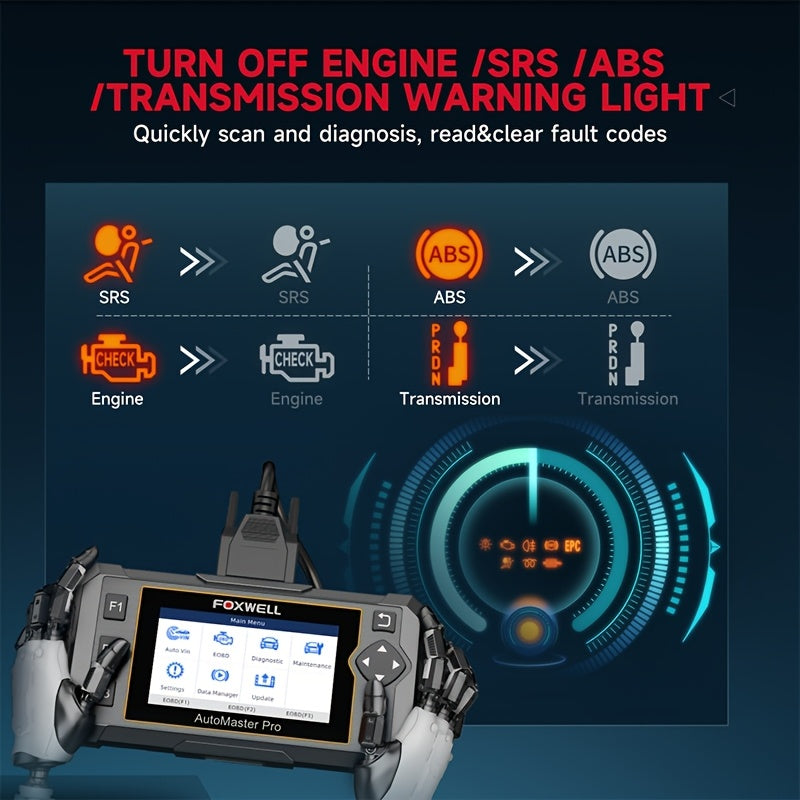 OBD2 Scanner – Auto Diagnostische Tool – Uitleesapparaat – Diagnosecomputer – Uitlezen Motorcodes – 4-in-1 Functie – Kleurentouchscreen & Android OS