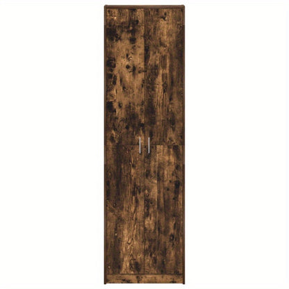 Kledingkast Modern – Garderobekast – Linnenkast – Kasten – Bergkast – Smoked Oak Finish – Ruimtebesparend Ontwerp (55x25x189 cm)