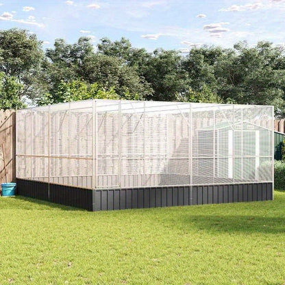 Easy to assemble Silvery bird 418x414x212cm portable steelaasy to clean backyard animal cage