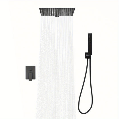 Inbouwdouchearmatuur – Inbouwdoucheset – Douchesysteem – Thermostatische Douche – Wandmontage – Met Handdouche – 360° Verstelbare Houder – Hoogwaardig Messing & Roestvrij Staal