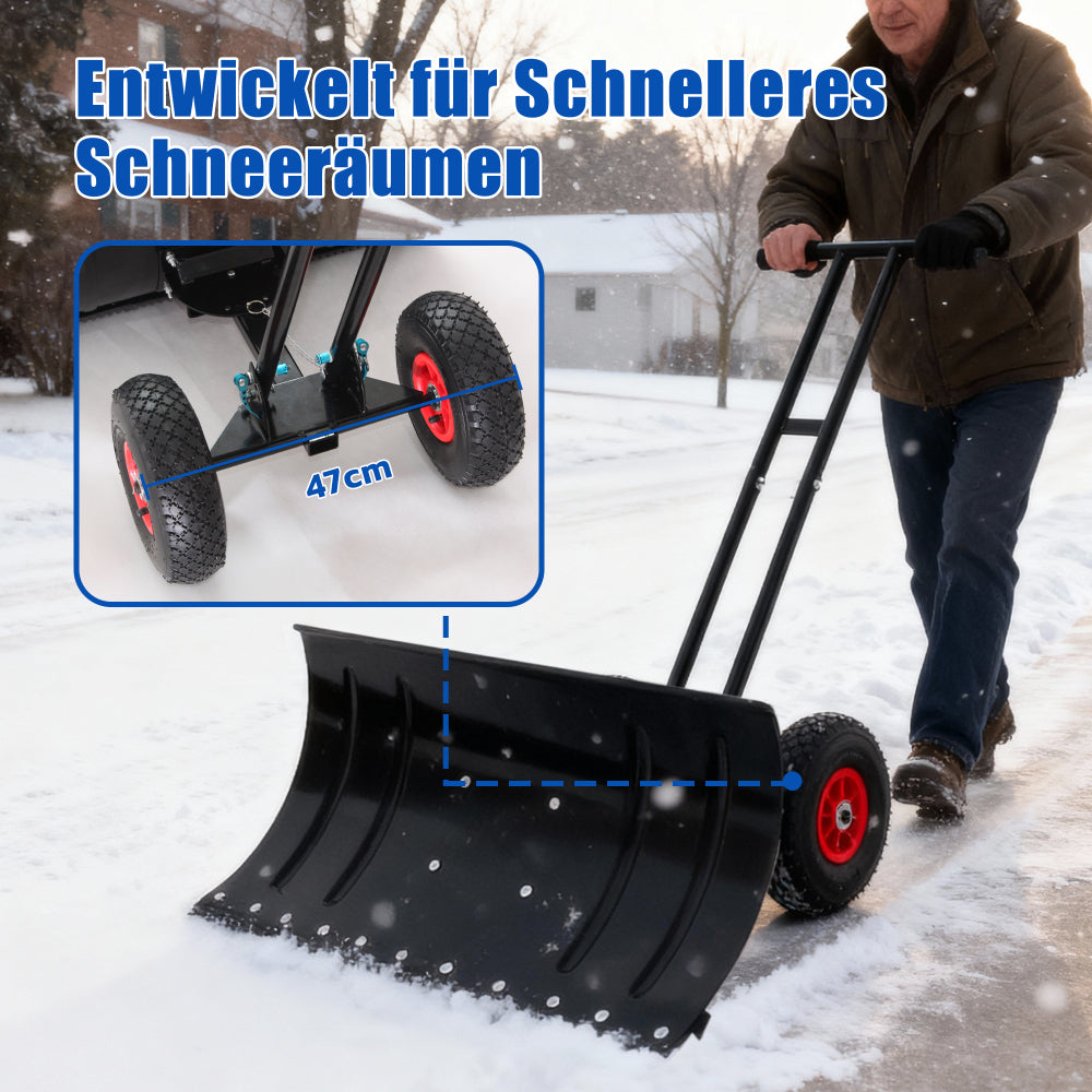 Sneeuwschuiver – Sneeuwschep – Sneeuwruimer – Sneeuwbladschep – Winterruimer – Verstelbare Hoogte 5-standen – Stalen Blad 74 cm