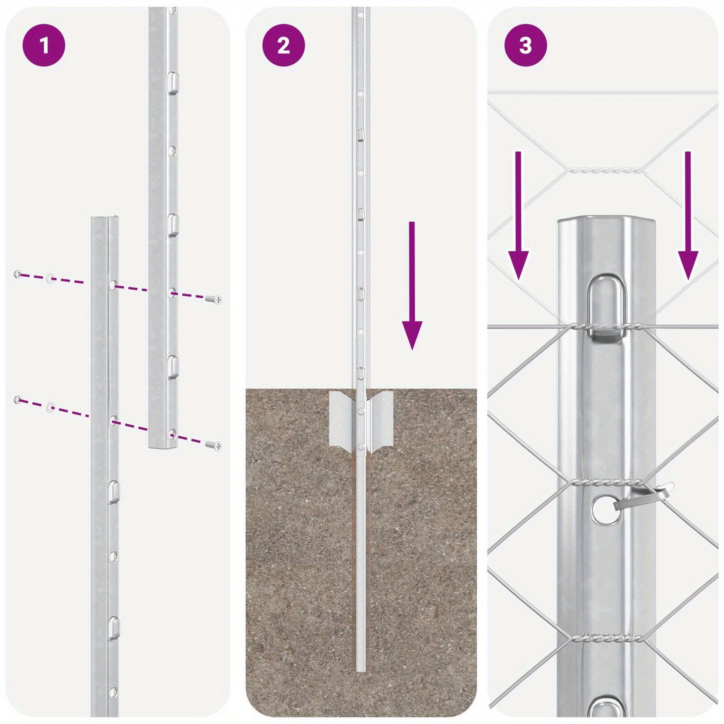 Tuinafscheiding – Tuinhek – Tuinscherm – Hek – Privacyscherm – Gegalvaniseerd Staal – 25 cm Hoog, 1,2 Meter Lang – Set Van 2 Stuks