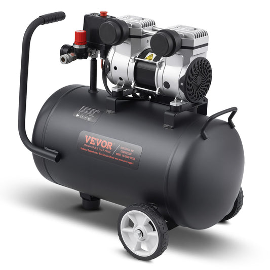 Luchtcompressor – Compressor – Air Compressor – Olievrije Compressor – Mobiele Compressor – Compact Design – 8 Gallon Tank – 90 PSI Druk