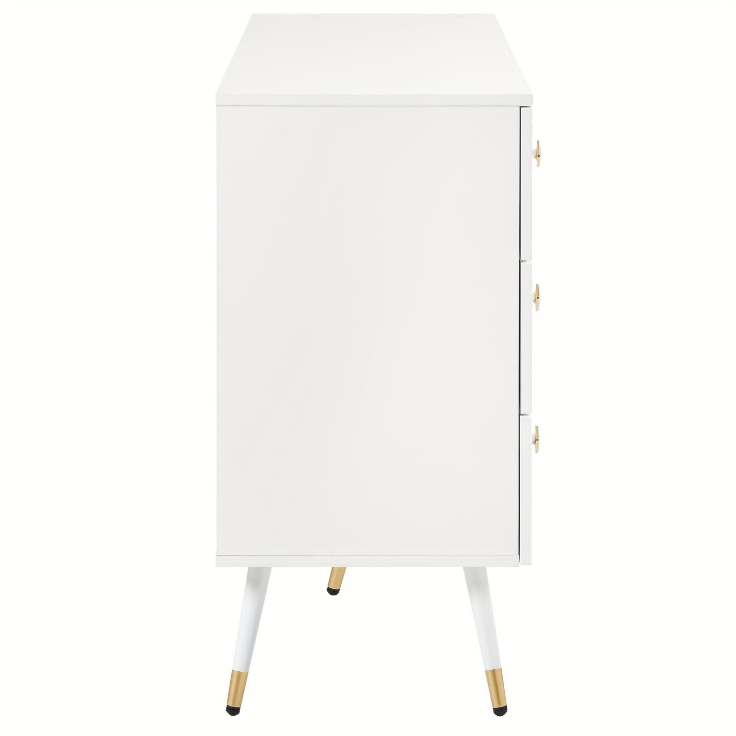 Dressoir – Sideboard – Ladekast – Opbergkast – Kast – Wit – 6 Laden – 120x40x80 cm – MDF & Hardhout – Vloermontage