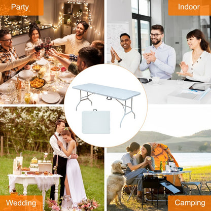 Campingtafel – Klaptafel – Vouwtafel – Kampeertafel – Plooitafel – 180 cm – Stevig ijzer – Draagvermogen 135 kg