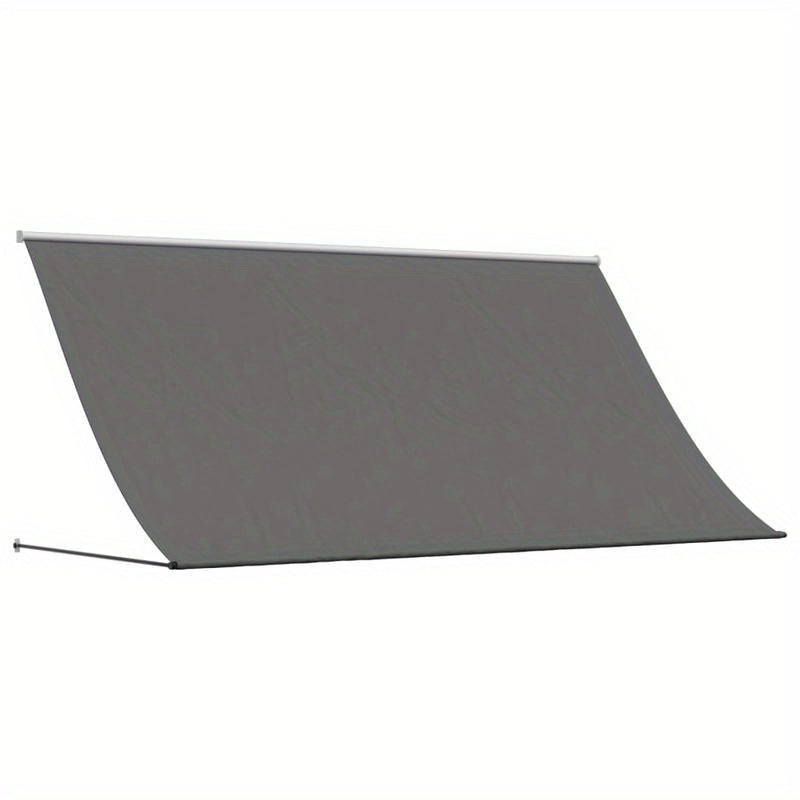 Uitschuifbare Zonwering – Terrasoverkapping – Markies – Balkonzonwering – Tuinzonwering – Waterdicht & Vuilbestendig – 300x150 cm Antraciet Polyester met Staal Frame