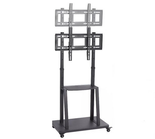 TV Standaard – TV Statief – Monitorstandaard – TV Voet – Mobiele TV Trolley – Verstelbaar – Metalen Frame – Geschikt 32-80 Inch – Max. 65 kg