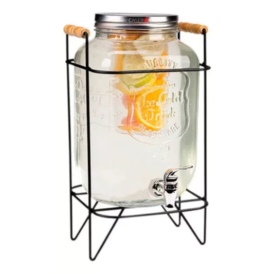 Dispenser - Beverage Dispenser - CSX and Organization Dispenser - Glass Beverage Dispenser - 8L - Transparent White