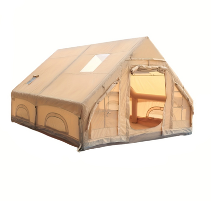 Opblaasbare Campingtent – XXL Koepeltent – Familie Tent – Glamping Tent – Outdoor Shelter – 8 Persoons – Snel Opzetten – Windbestendig – All-Season – Met Kacheluitgangen