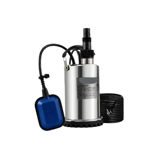 Waterpomp - Rioolpomp - Dompelpomp - Schoonwaterpomp - Voor het oppompen van water uit zwembaden - 1100W - 1,5PK - Zilver - QUORE