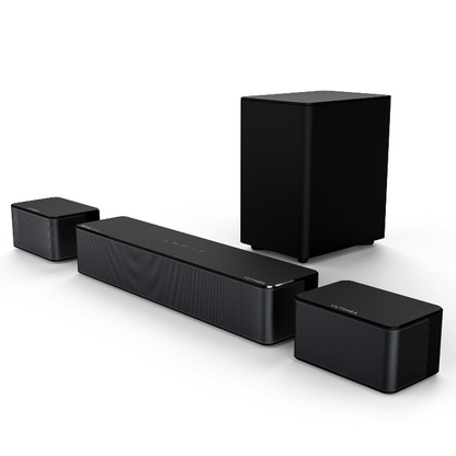 Soundbar – Surround Sound Systeem – Home Cinema Speaker – Draadloze Subwoofer – Achterluidsprekers – 410W Vermogen – Dolby Atmos & HD eARC