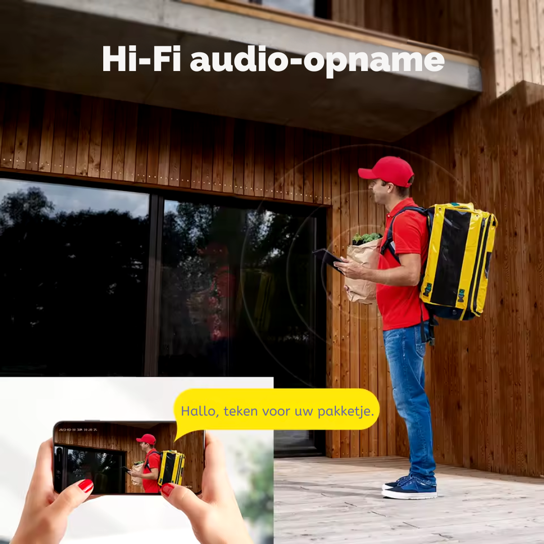 Beveiligingscamerasysteem - 4K Ultra HD - 8MP Camera - Tweerichtingsaudio - Openlucht - Bewakingscamera - AI-menselijke detectie - Beveiligingscamera - 4 stuk - Wit - QUORE