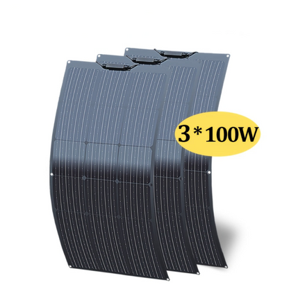 Zonnepaneel – Solar Module – Solar Panel – Zonnepanelen – Camping Paneel – Flexibel Monokristallijn – 300W Totaal – 12V Output