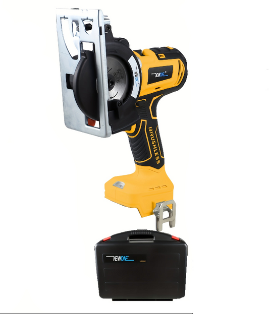 18V Draadloze Multitool – Boormachine – Decoupeerzaag – Cirkelzaag – Kettingzaag – 14-in-1 Combo Set – 2 x 4.0Ah Lithium Batterijen – Borstelloze Motor – Geel