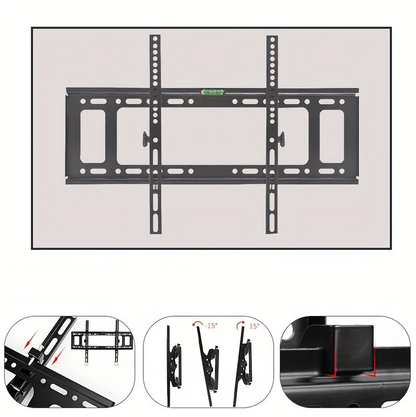 TV Beugel – Muurbeugel – Wandsteun – Ophangsysteem – TV Mount – Verstelbaar In Hoogte – Kantelbaar – Staal – Tot 50 kg – Geschikt Voor 32-75 Inch