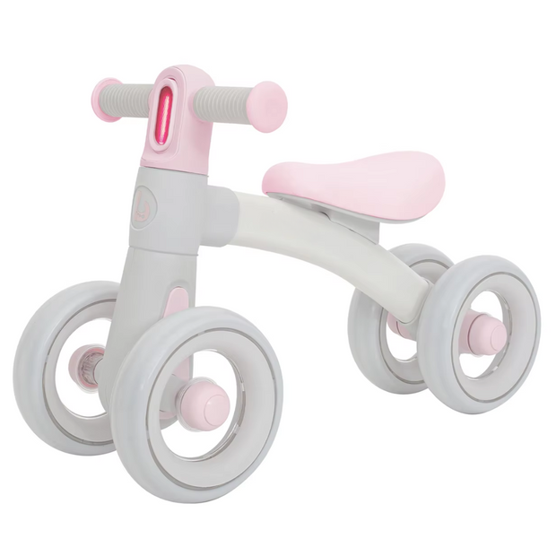 Loopfiets - roze-grijs - loopfiets 1 jaar - loopfiets 2 jaar - loopfiets 3 jaar - loopfietsen - loopfiets jongens 2 jaar - loopfiets meisje 2 jaar