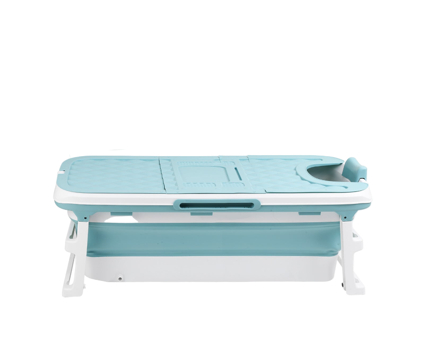 Opvouwbaar Bad – Opvouwbare Badkuip – Zitbad – Ligbad – Bath Bucket – XXL 149 cm – Duurzaam PP + TPE Materiaal – Inclusief Afvoerslang en Badkussen