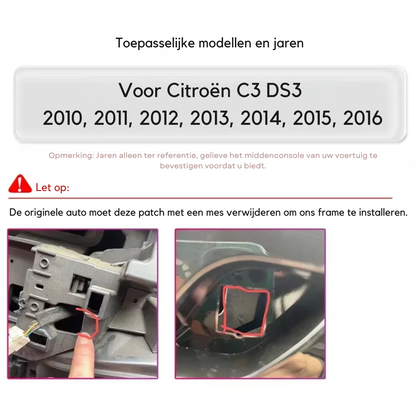 Auto Multimedia Speler - Voor Citroen C3 DS3 2010-2016 - 1GB16GB - 4G RDS - Carplay Scherm - Navigatiesysteem Auto - Multimedia Autoradio - Zwart