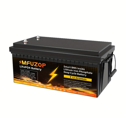 Li-ion Accu – Lithium Batterij – Oplaadbare Accu – LiFePO4 Accu – 12V 200Ah – Lange Levensduur – Geavanceerd BMS Systeem
