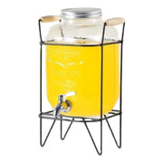 Dispenser - Drankendispenser - Glazen drankendispenser - 8L - Transparant Wit